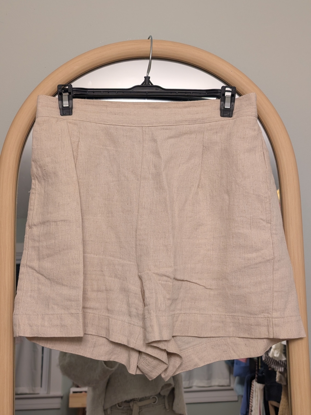 Madewell Clean Pull-On Shorts in Linen-Cotton - Natural